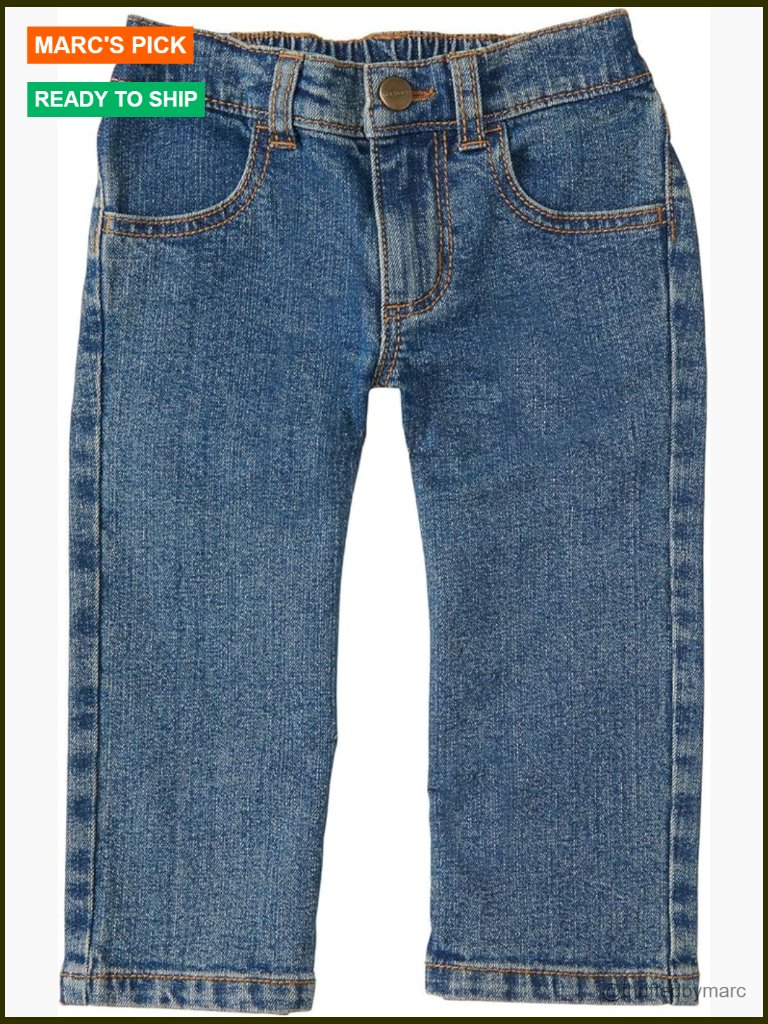 Boys Relaxed Fit Denim Bootcut Jeans With Stretch Pockets